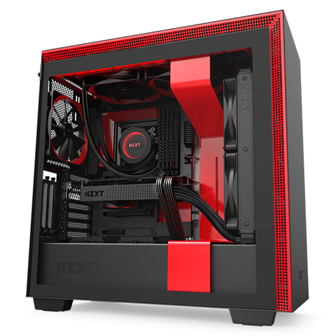  Case NZXT H710i MATTE BLACK/RED (MId - Tower) 