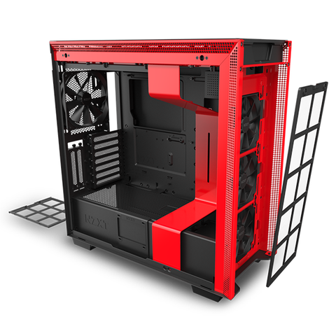  Case NZXT H710i MATTE BLACK/RED (MId - Tower) 