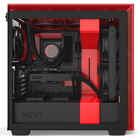  Case NZXT H710i MATTE BLACK/RED (MId - Tower) 