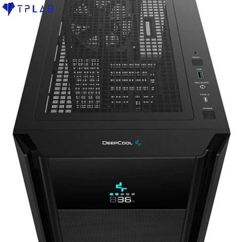  Case máy tính Deepcool CH510 Mesh Digital Case – Black, Tempered Glass, ATX Case 