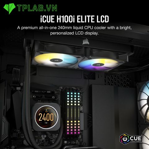  Tản nhiệt nước AIO CORSAIR H100i ELITE LCD 