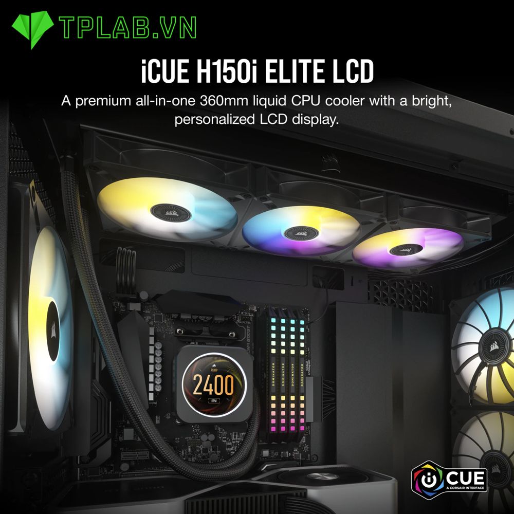  Tản nhiệt nước AIO CORSAIR H170i ELITE LCD 