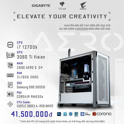  Cấu Hình PC Đồ Họa 3D Core i7 