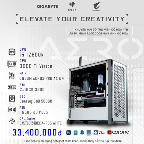  Cấu Hình PC Đồ Họa 3D Core i5 