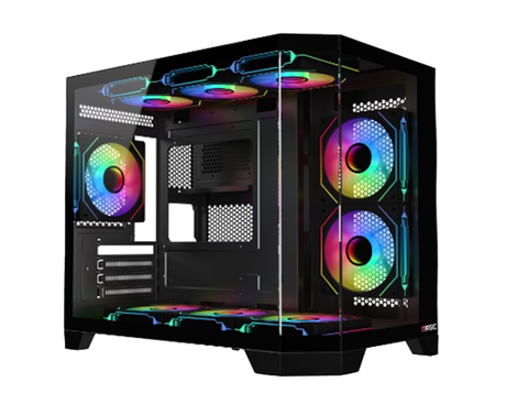  Case Magic Cubi M Pro - Black | Full M-ATX, AIO 360, không fan 