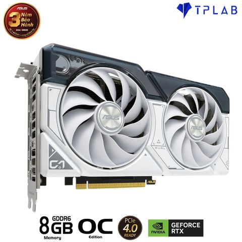  ASUS Dual GeForce RTX 4060 Ti White OC Edition 8GB GDDR6 