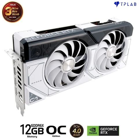  ASUS Dual GeForce RTX 4070 SUPER White OC Edition 12GB GDDR6X (DUAL-RTX4070S-O12G-WHITE) 