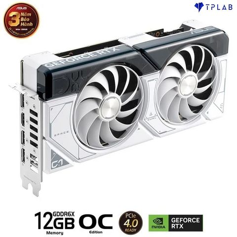  ASUS Dual GeForce RTX 4070 SUPER White OC Edition 12GB GDDR6X (DUAL-RTX4070S-O12G-WHITE) 