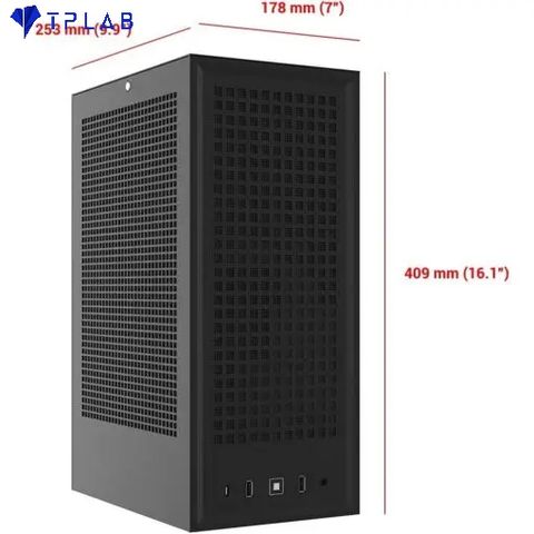 Case máy tính Hyte Revolt 3 Black – Premium ITX 