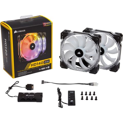  Fan CORSAIR HD140 RGB (2PCS) + Controller 