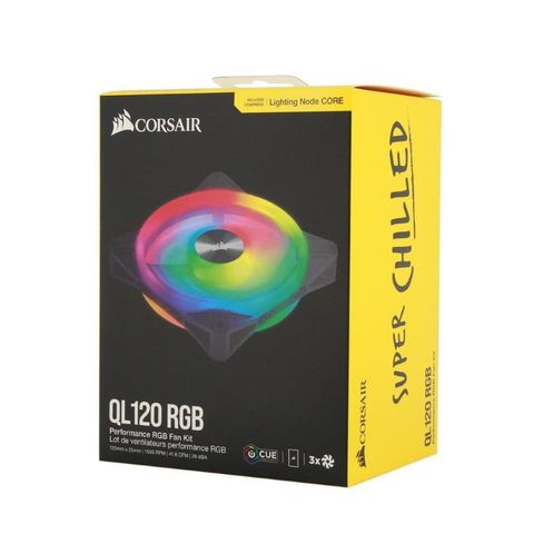  Fan CORSAIR QL120 RGB (3PCS) + Node Core 