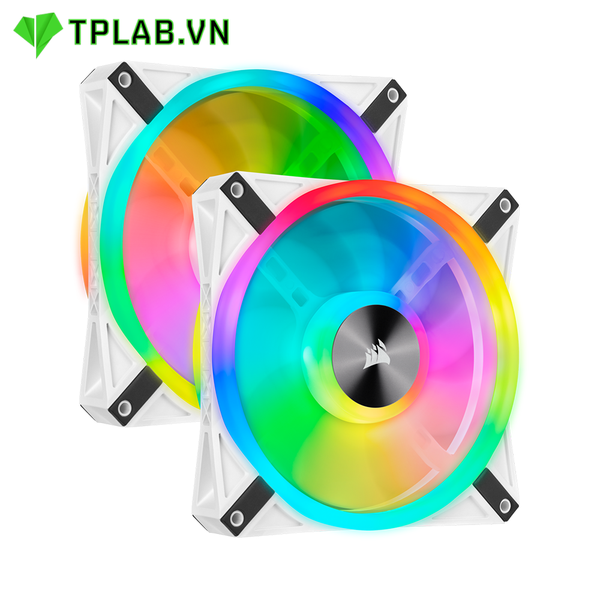  Fan CORSAIR QL140 RGB WHITE (2PCS) + Node Core 