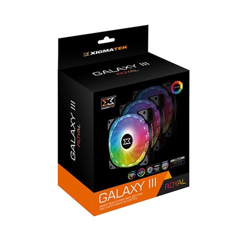  Fan XIGMATEK GALAXY III ROYAL (3PCS) + HUB 