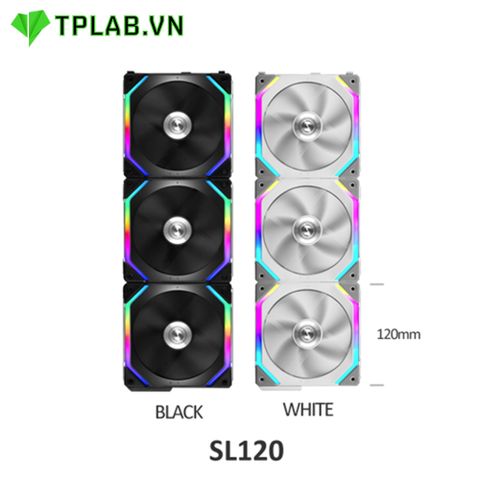  Fan Case LIAN LI UNI Fan SL 120 Triple Black ARGB 