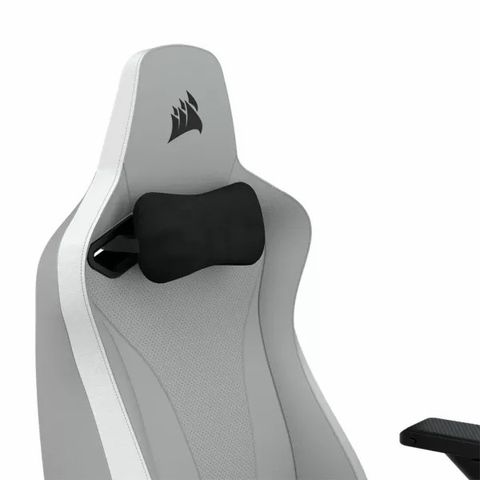  Ghế Chơi Game Corsair TC200 Leatherette Light Grey/White 