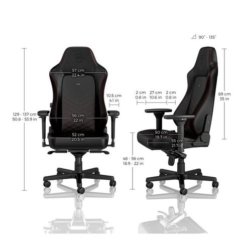  Ghế Chơi Game NobleChairs Hero Series Black/Red 