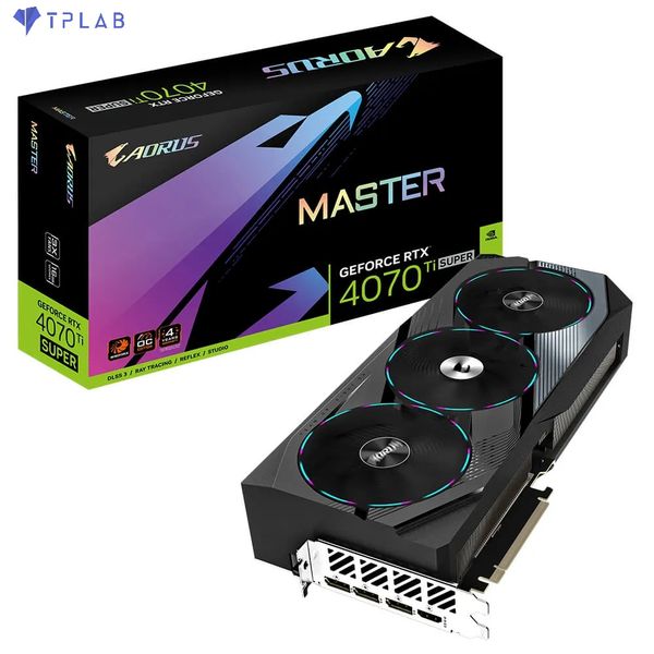  Gigabyte AORUS GeForce RTX 4070 Ti SUPER MASTER 16GB GDDR6X 