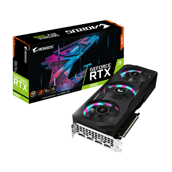  GIGABYTE AORUS RTX 3060 ELITE 12GB GDDR6 