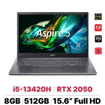  Laptop Acer Gaming Aspire 5 A515-58GM-53PZ I5-13420H/8GB/512GB PCIE/VGA 4GB RTX2050/15.6 
