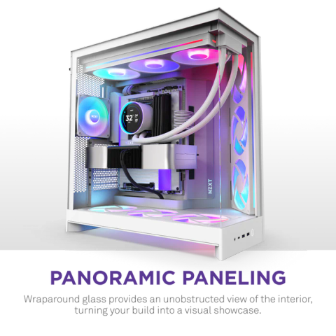  VỎ CASE NZXT H9 FLOW RGB+  2025 WHITE 
