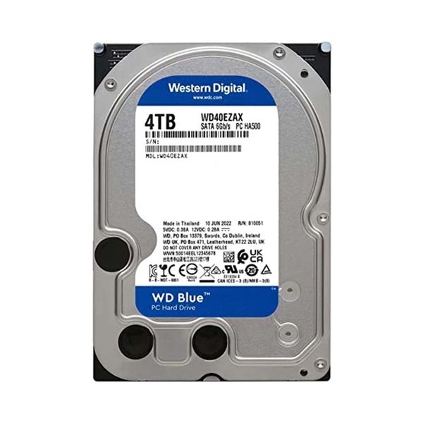  HDD WD Blue 4TB 3.5 inch SATA III 256MB Cache 5400RPM WD40EZAX 