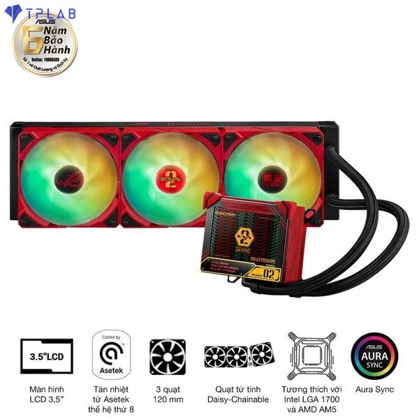  Tản nhiệt nước ASUS ROG RYUJIN III 360 ARGB EVA-02 EDITION 
