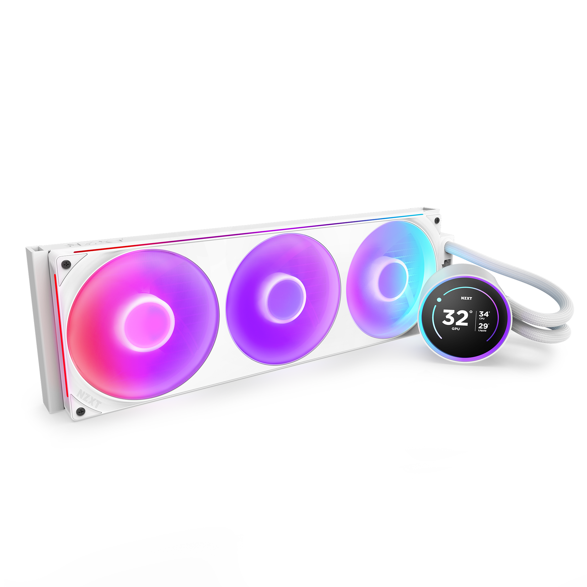  Tản nhiệt nước NZXT KRAKEN ELITE 420 RGB - V2 - WHITE 