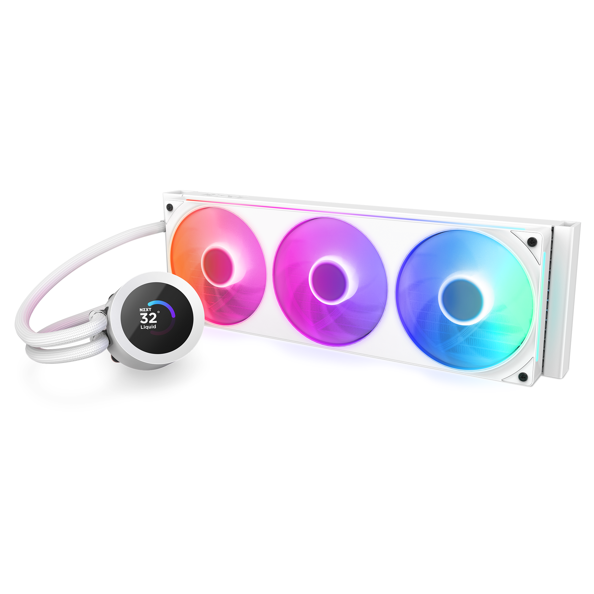  Tản nhiệt nước NZXT KRAKEN PLUS 360 RGB - V2 - WHITE 