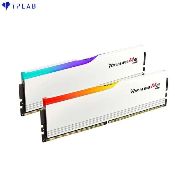 Ram PC G.SKILL Ripjaws M5 WHITE RGB 32GB 6000MHz DDR5 (16GBx2) 