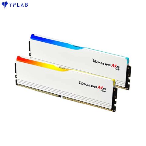  Ram PC G.SKILL Ripjaws M5 WHITE RGB 32GB 6400MHz DDR5 (16GBx2) F5-6400J3648F16GX2-RM5RW 
