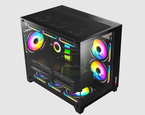  Case Magic Aqua-M Ultra Pro - Đen | Full M-ATX, AIO 360 Top 