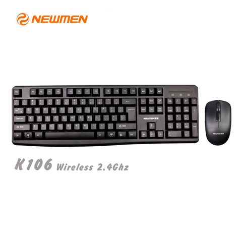  Bộ bàn phím chuột không dây Newmen K106 đen 