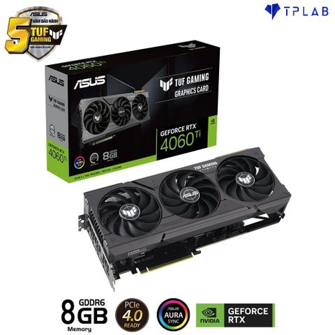  ASUS TUF Gaming GeForce RTX 4060 Ti 8GB GDDR6 