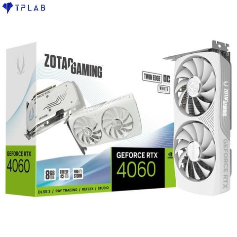  ZOTAC GAMING GeForce RTX 4060 8GB Twin Edge OC White Edition 
