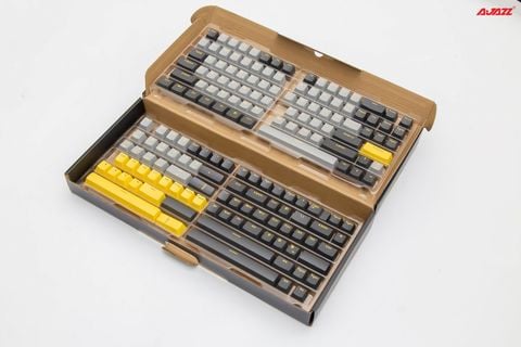  AJAZZ Keycap set PBT166 Black - Grey 