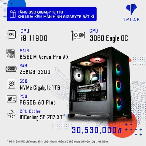  PC TPLAB KM i9 11900 | RTX 3060 EAGLE OC 