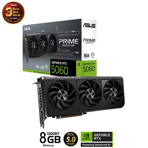  ASUS PRIME GeForce RTX™ 5060 8GB GDDR7 