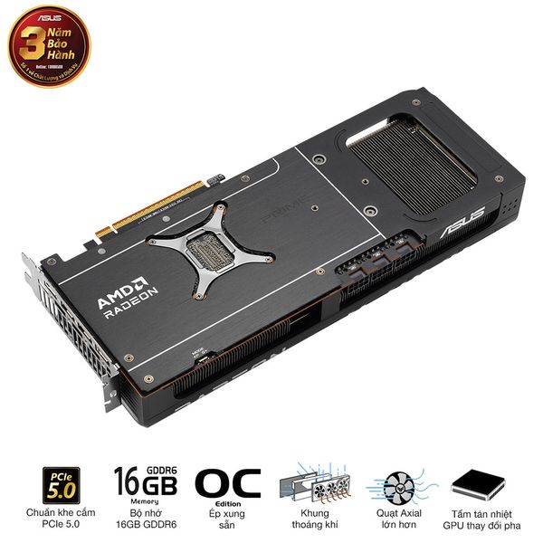  ASUS Prime Radeon RX 9070 OC Edition 16GB GDDR6 