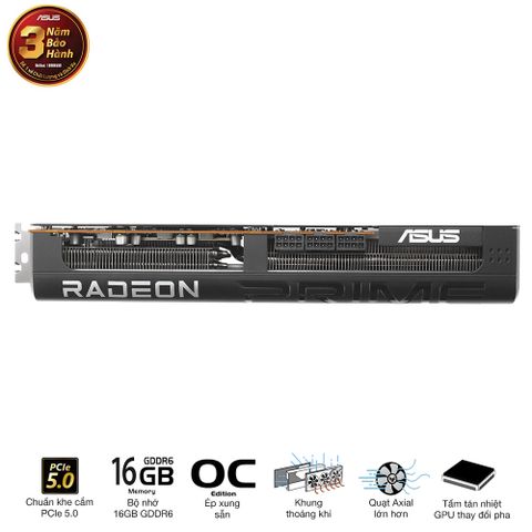 ASUS Prime Radeon™ RX 9070 XT 16GB GDDR6 OC Edition 