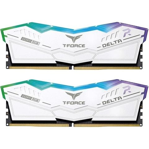  (2x16GB DDR5 6000) Ram 32GB T-Force Delta White RGB (FF4D532G6000HC38ADC01) 