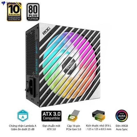  Nguồn máy tính ASUS ROG Loki SFX-L 850W Platinum – 850W, 80 plus Platinum, PCI Gen 5.0, Full Modular 