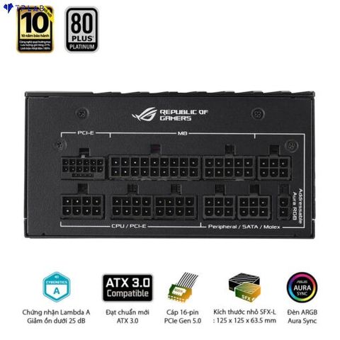  Nguồn máy tính ASUS ROG Loki SFX-L 850W Platinum – 850W, 80 plus Platinum, PCI Gen 5.0, Full Modular 