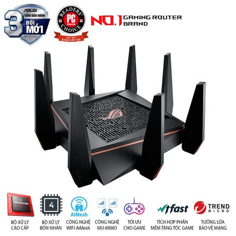 Router wifi ASUS GT - AC5300 Gaming Wifi Router ROG Rapture 