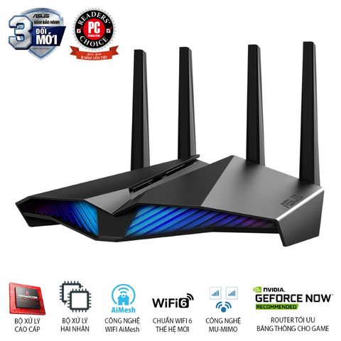  Router wifi ASUS RT - AX82U (Mobile Gaming) AX5400Mbps 