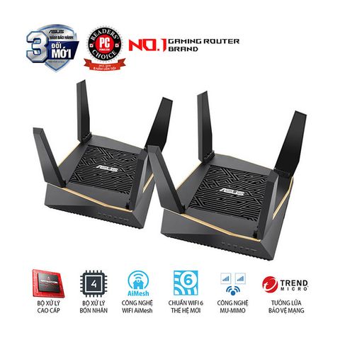  Router wifi ASUS RT - AX92U (2-PK) Gaming Wifi Router 