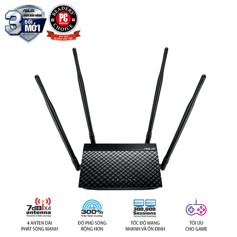  Router wifi ASUS RT - N800HP (Dũng Sĩ Xuyên Tường) N800 MU-MIMO 