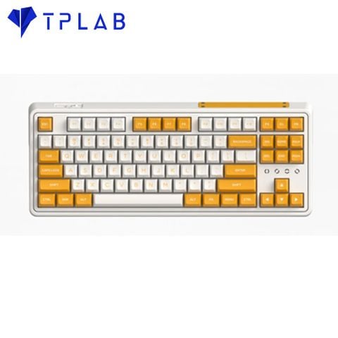  Bàn phím FL-Esports CMK87 Yellow & White 3 Mode ( Kallih Switch ) (USBC/Hotswap/Bluetooth/AAA) 