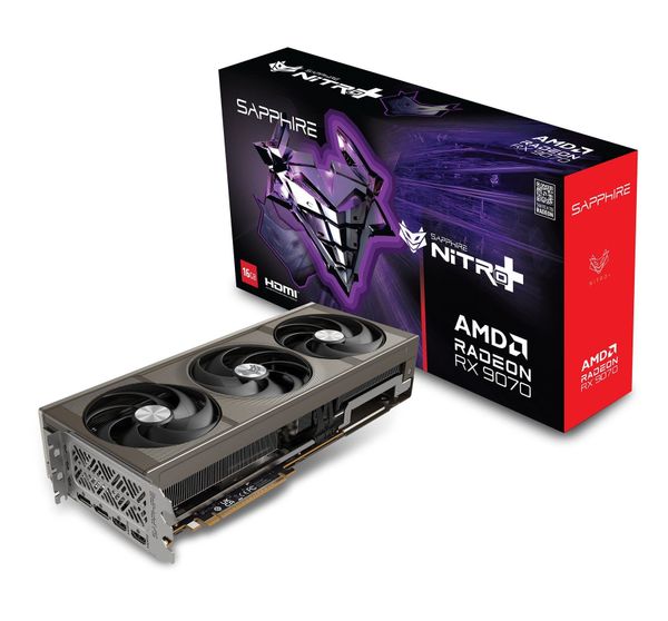  Sapphire Nitro+ AMD Radeon RX 9070 Gaming OC 16GB GDDR6 