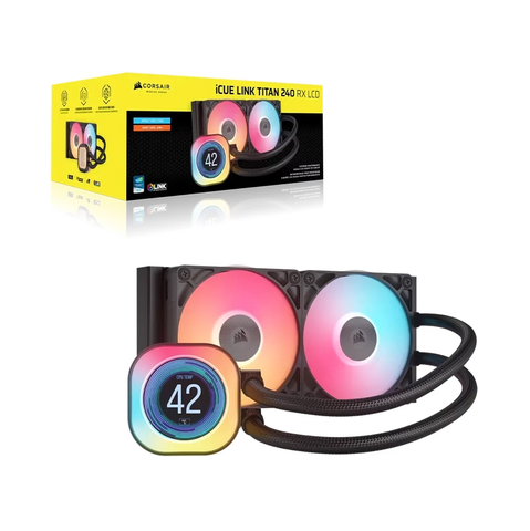  Tản nhiệt nước AIO Corsair iCUE LINK TITAN 240 RX RGB LCD Black CW-9061022-WW 