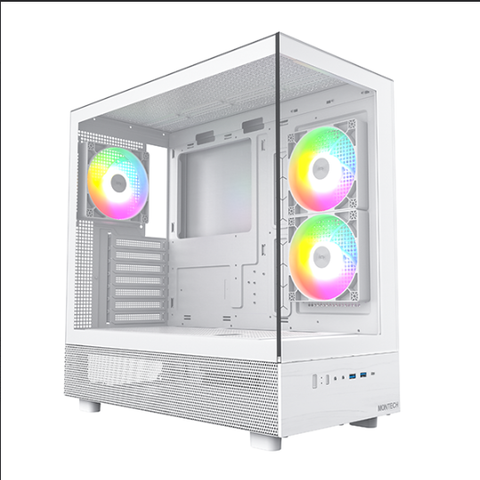  Case máy tính Montech XR ATX | Hồ cá, kèm sẵn 3 fan 